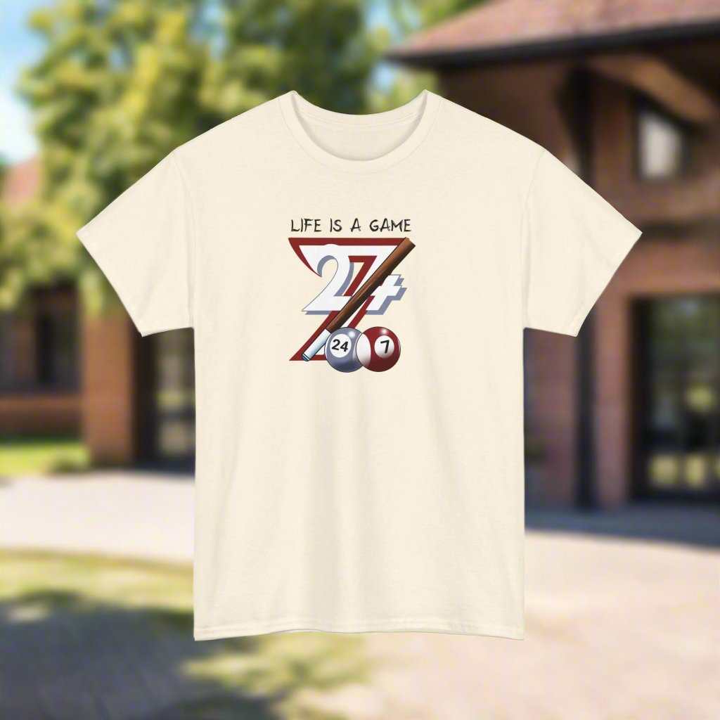 Pool T-shirt sport tee pool design on tee billiard t-shirt printed tee natural