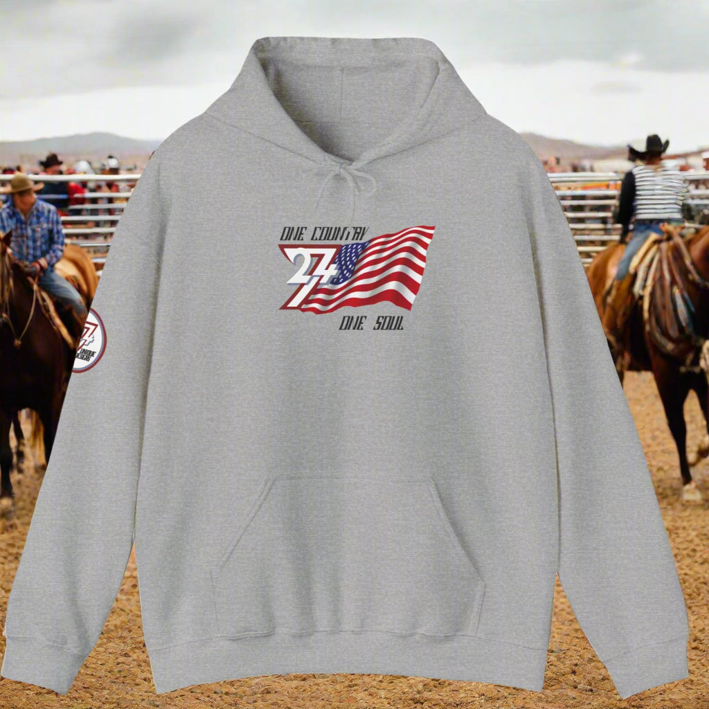Premium USA Hoodie - American Pride Patriotic Apparel unique gift sport grey