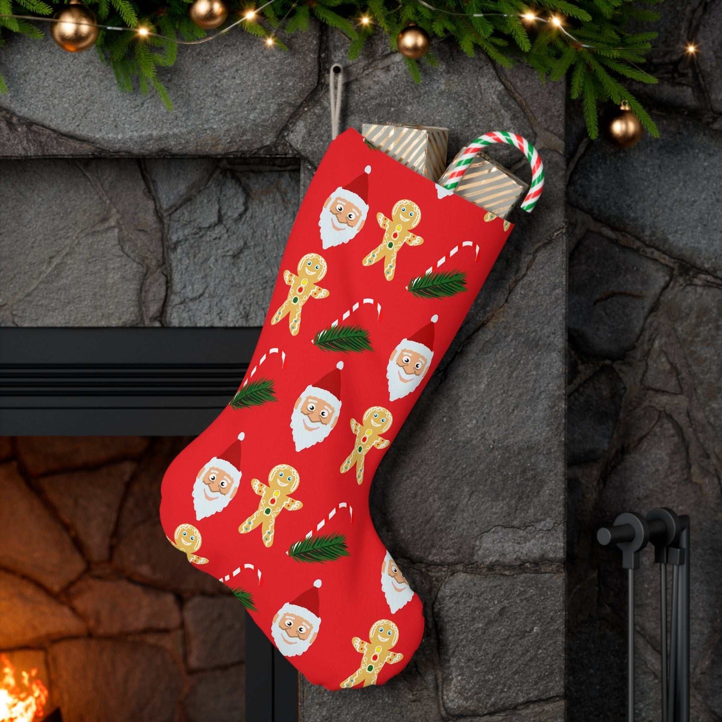 Santa Stocking Christmas Stocking unique design