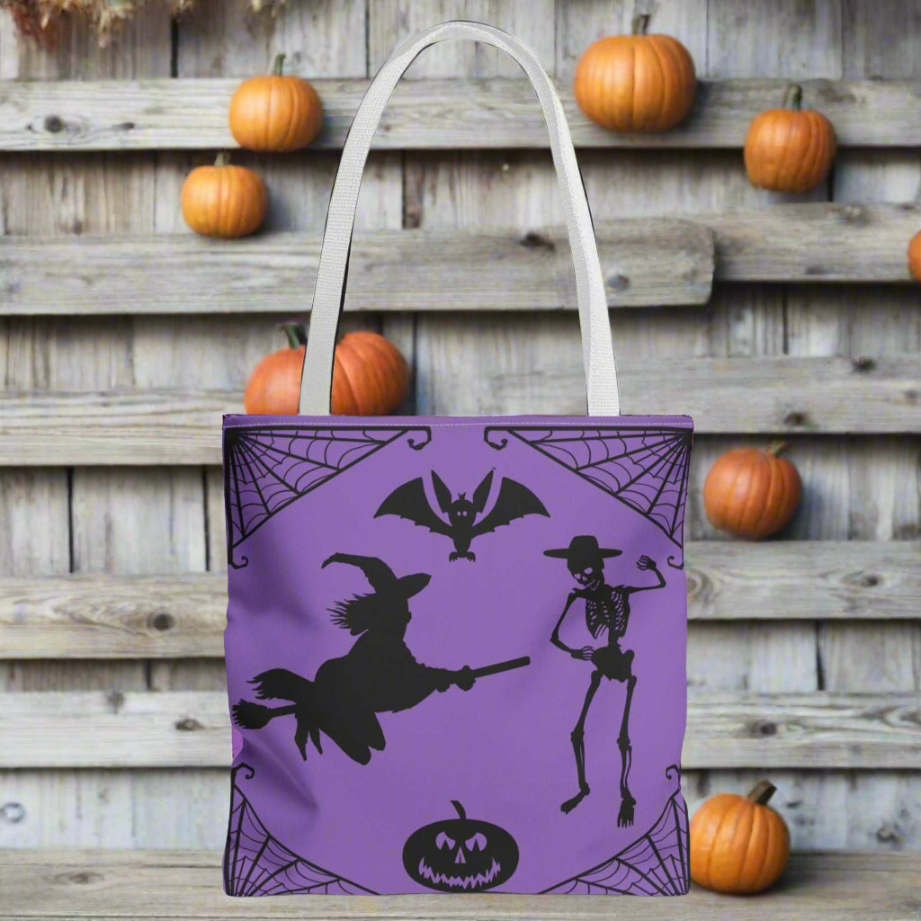 Spooky Halloween Tote Bag medium white front