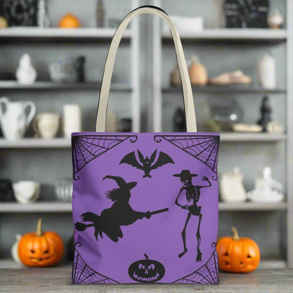 Spooky Halloween Tote Bag small sand front