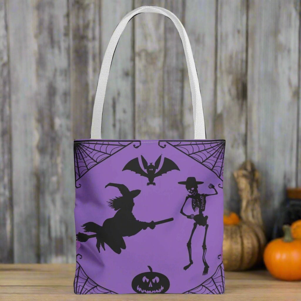 Spooky Halloween Tote Bag small white front