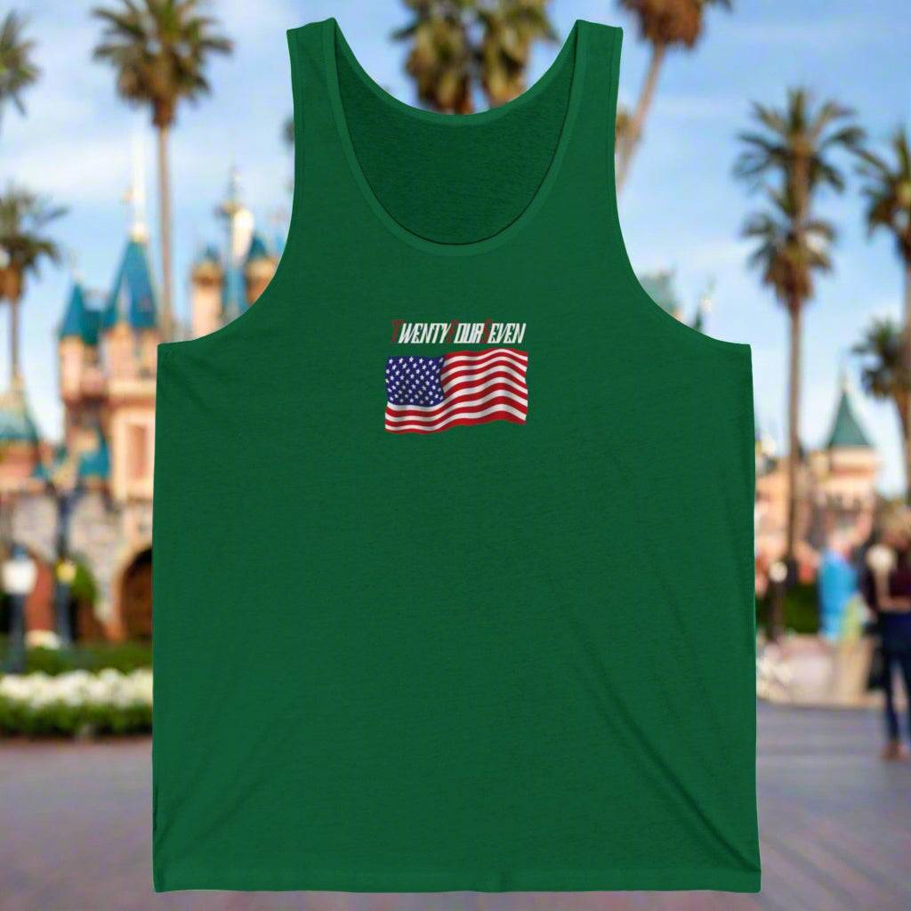 USA flag Jersey Tank kelly