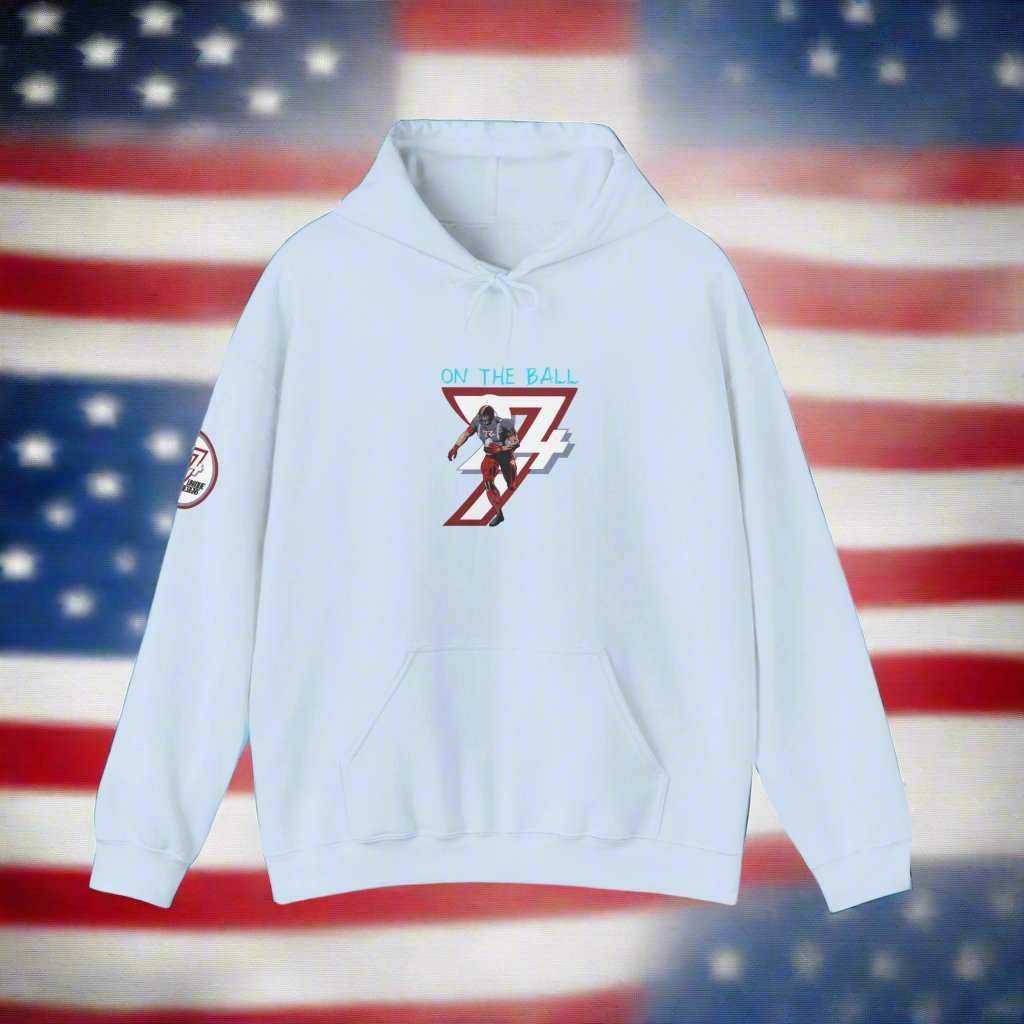 Unique Design American Football Hoodie light blue