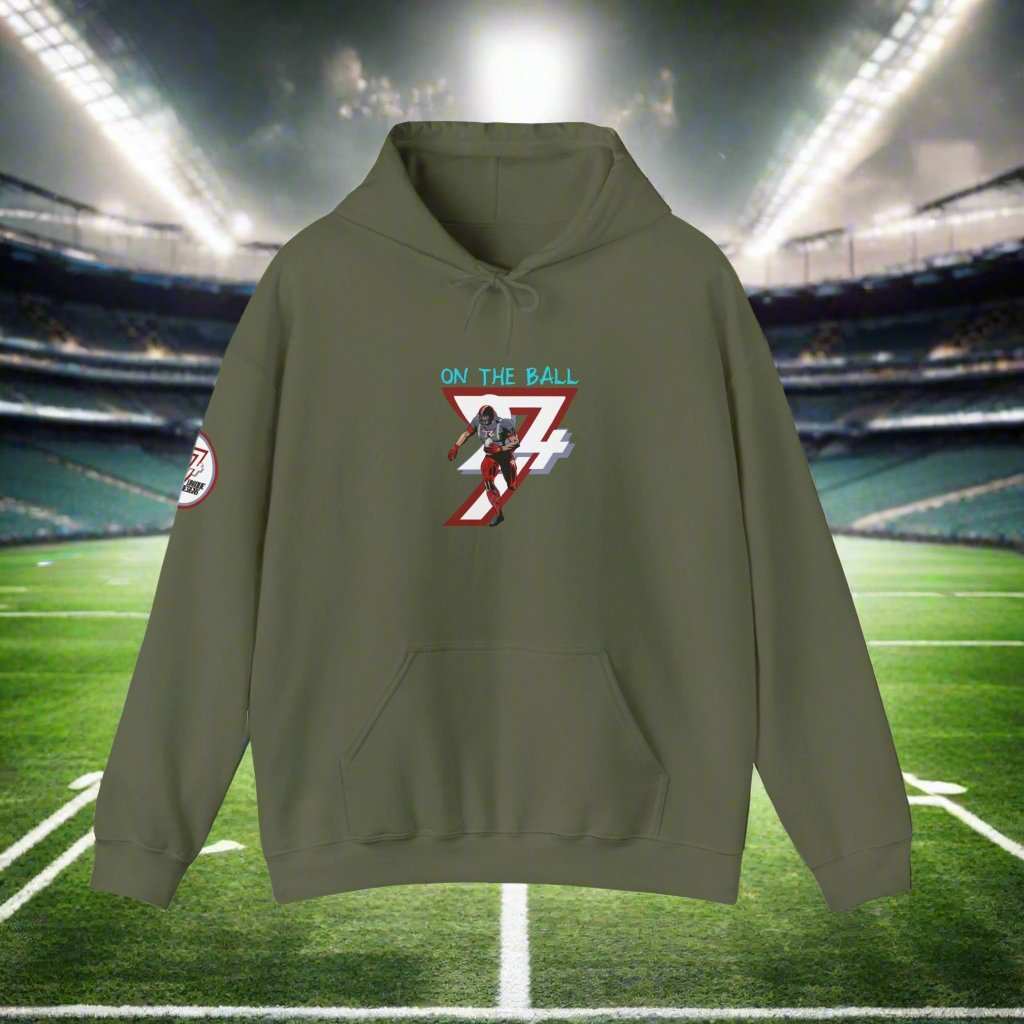 Unique Design American Football Hoodie military green