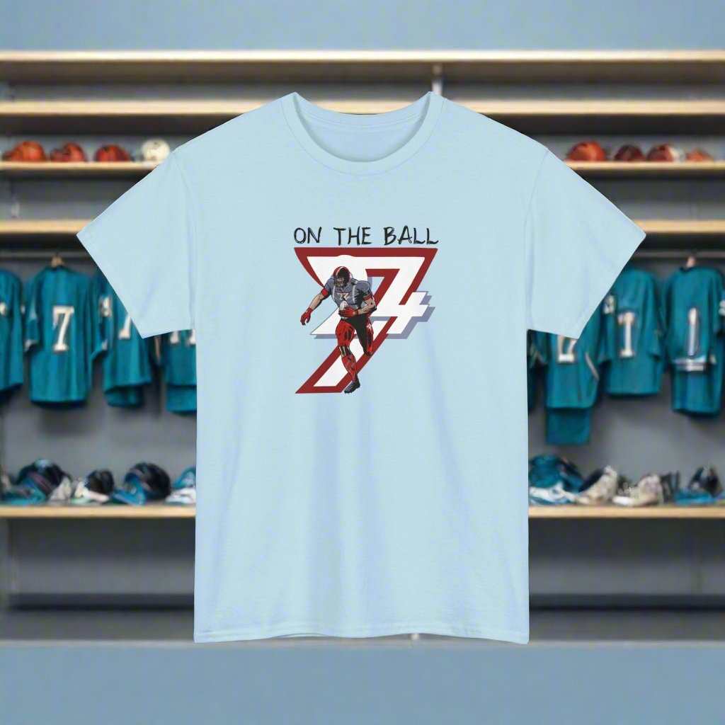 Unique Design American Football T-shirt light blue