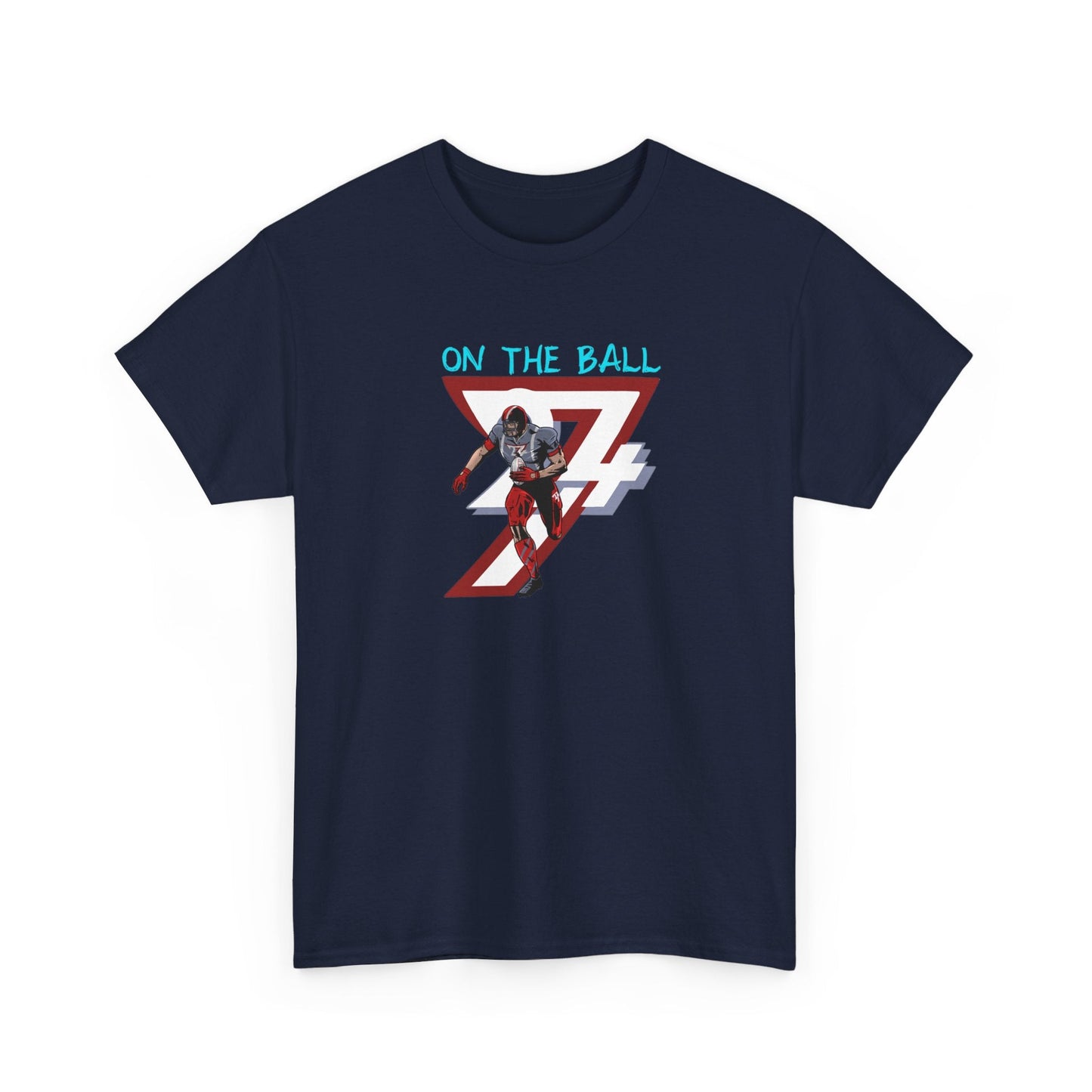 Unique Design American Football T-shirt navy