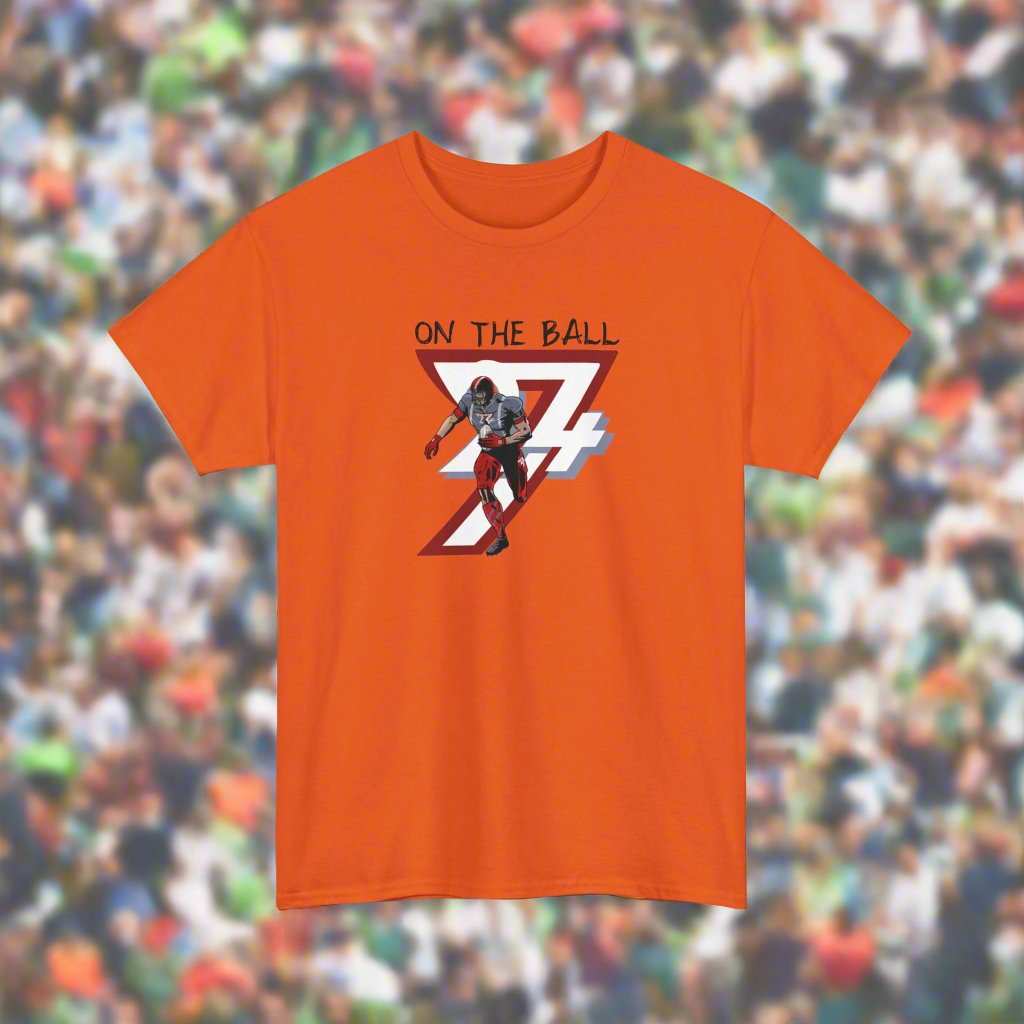 Unique Design American Football T-shirt orange