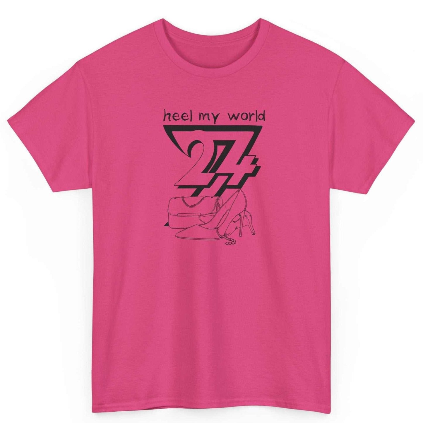 Unique Design T-shirt Heel My World printed T-shirt heliconia