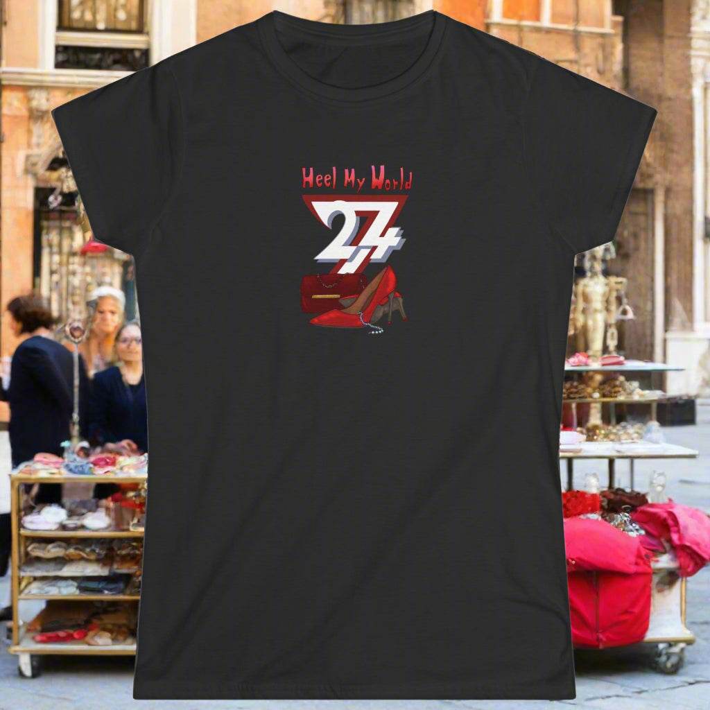 Unique Women Tee women top Women T-shirt by 24/7 Unique Designs black