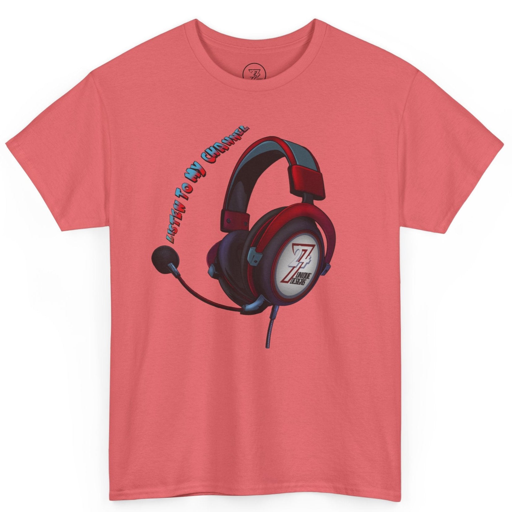 Unique headphone graphics on tee