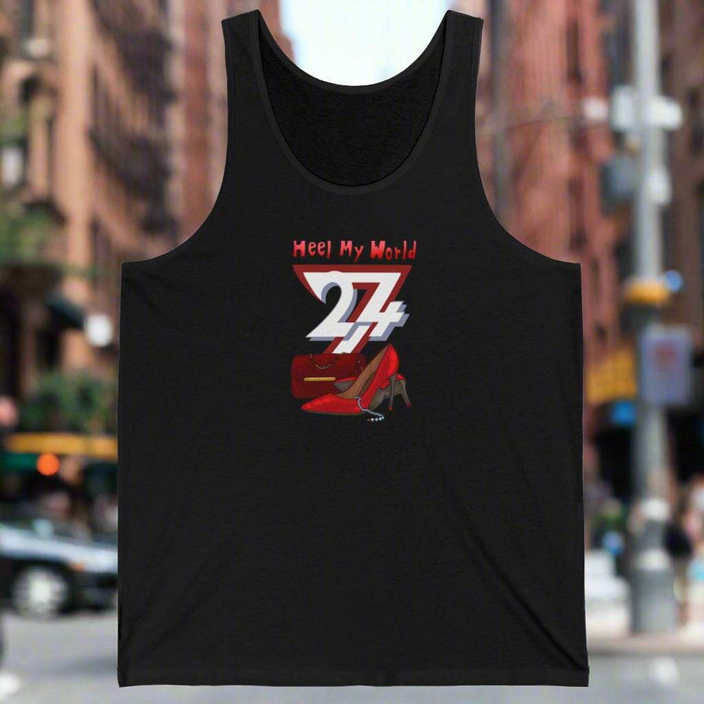 Unique tops for women jersey tank black