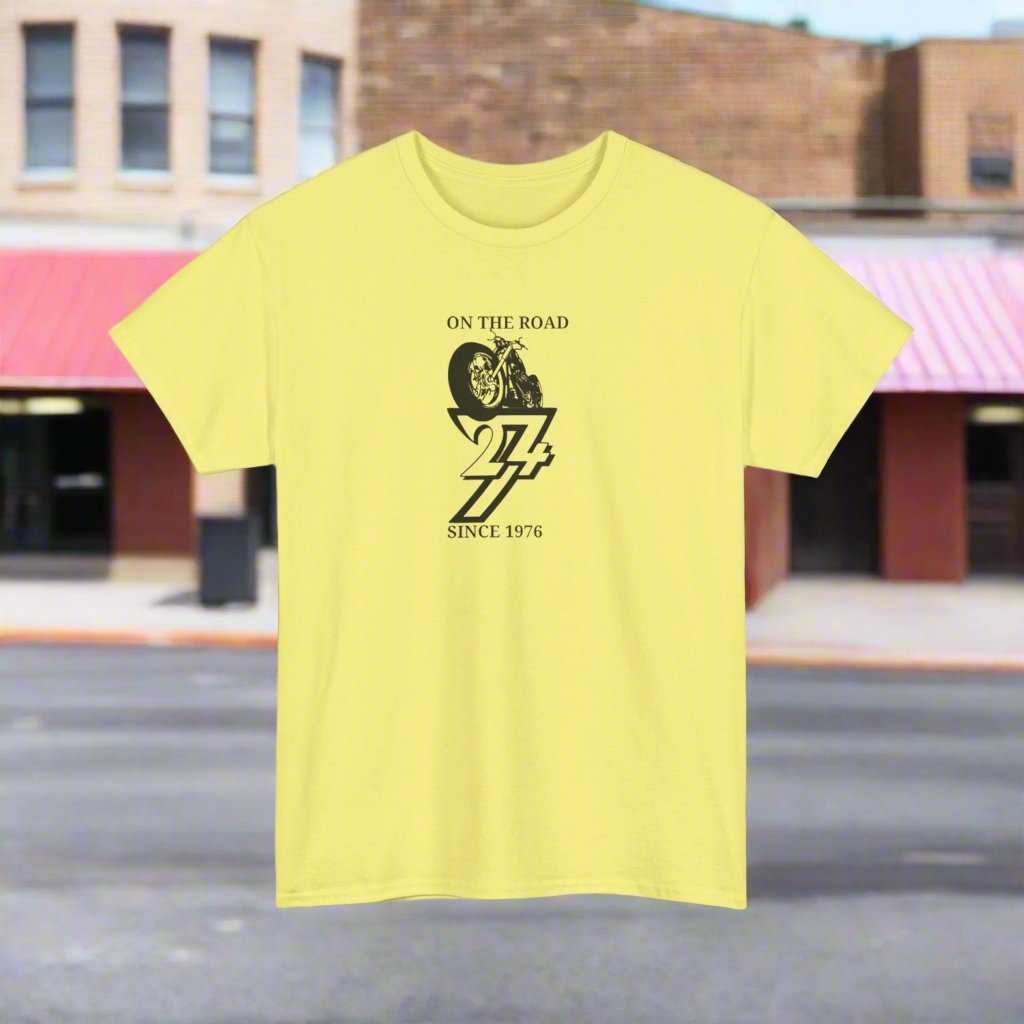 Vintage Bike on T-shirt bike tee motorbike t-shirt classic bike top corn silk