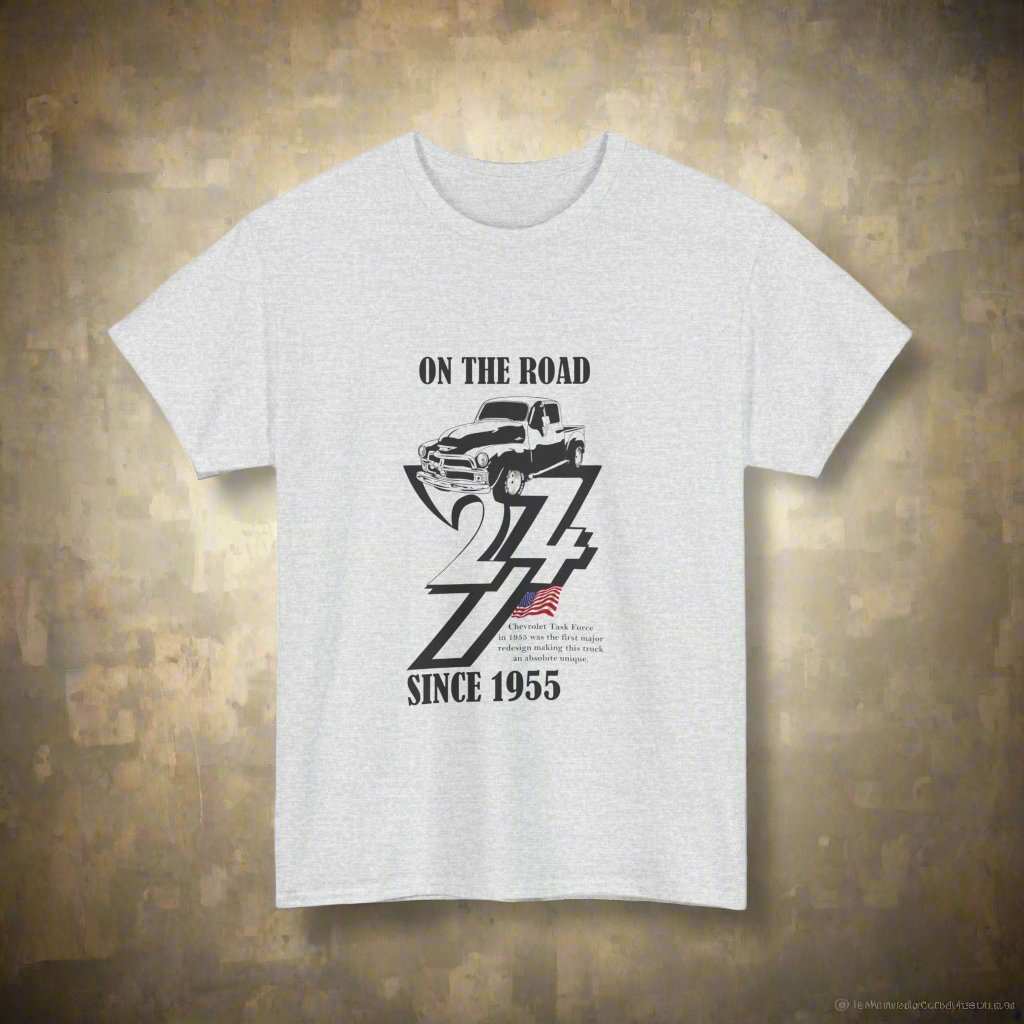 Vintage Chevy Tee 1955 Chevrolet Gift T-Shirt Car tee classic cars top ash