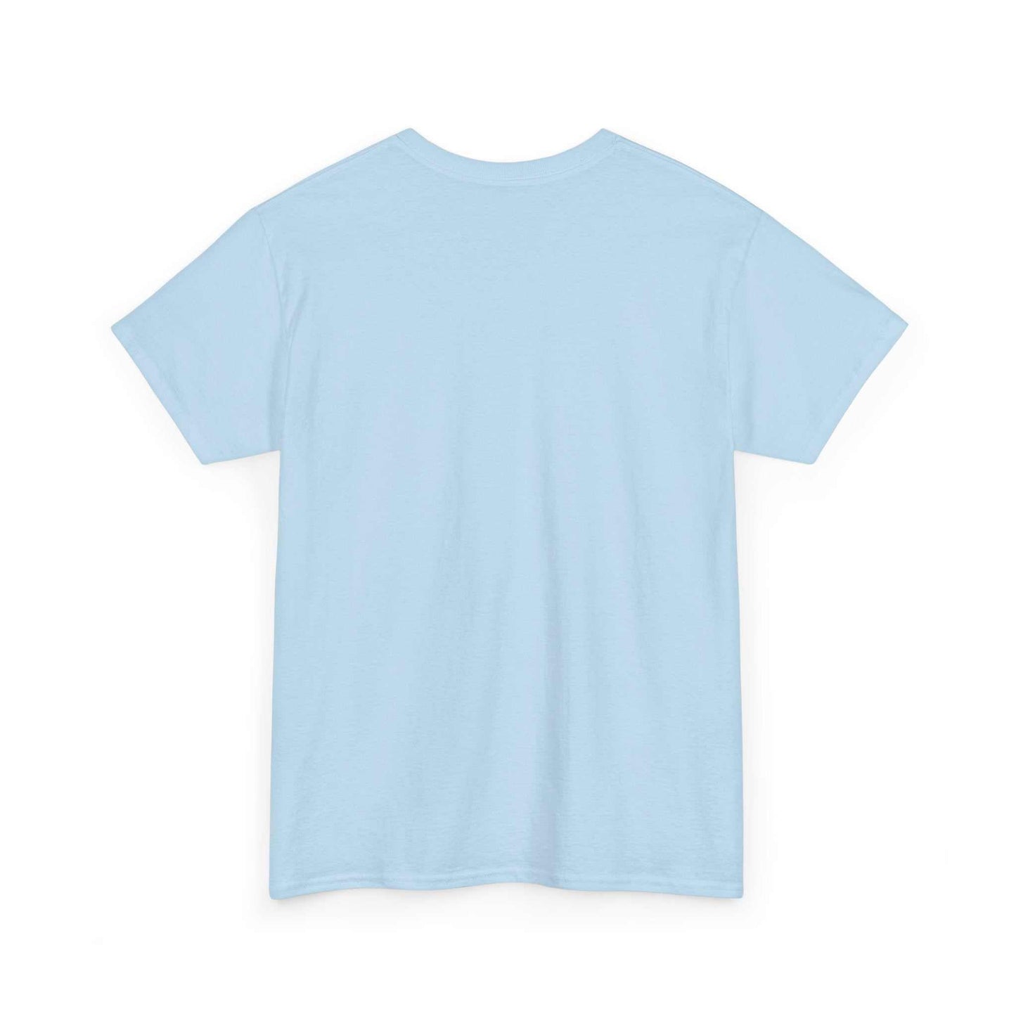 Rear perspective of the light blue India flag shirt showing the high-quality fabric and modern streetwear silhouette.
