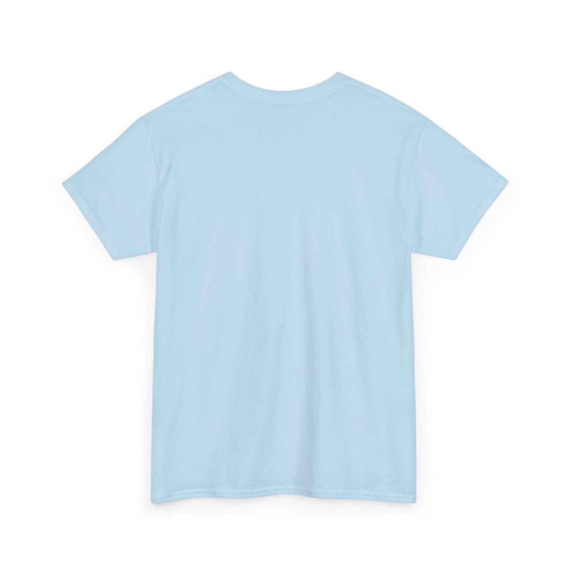 Light blue unisex Sweden Flag Graphic Tee with hand-drawn Swedish flag design, classic crewneck, and durable cotton fabric.
