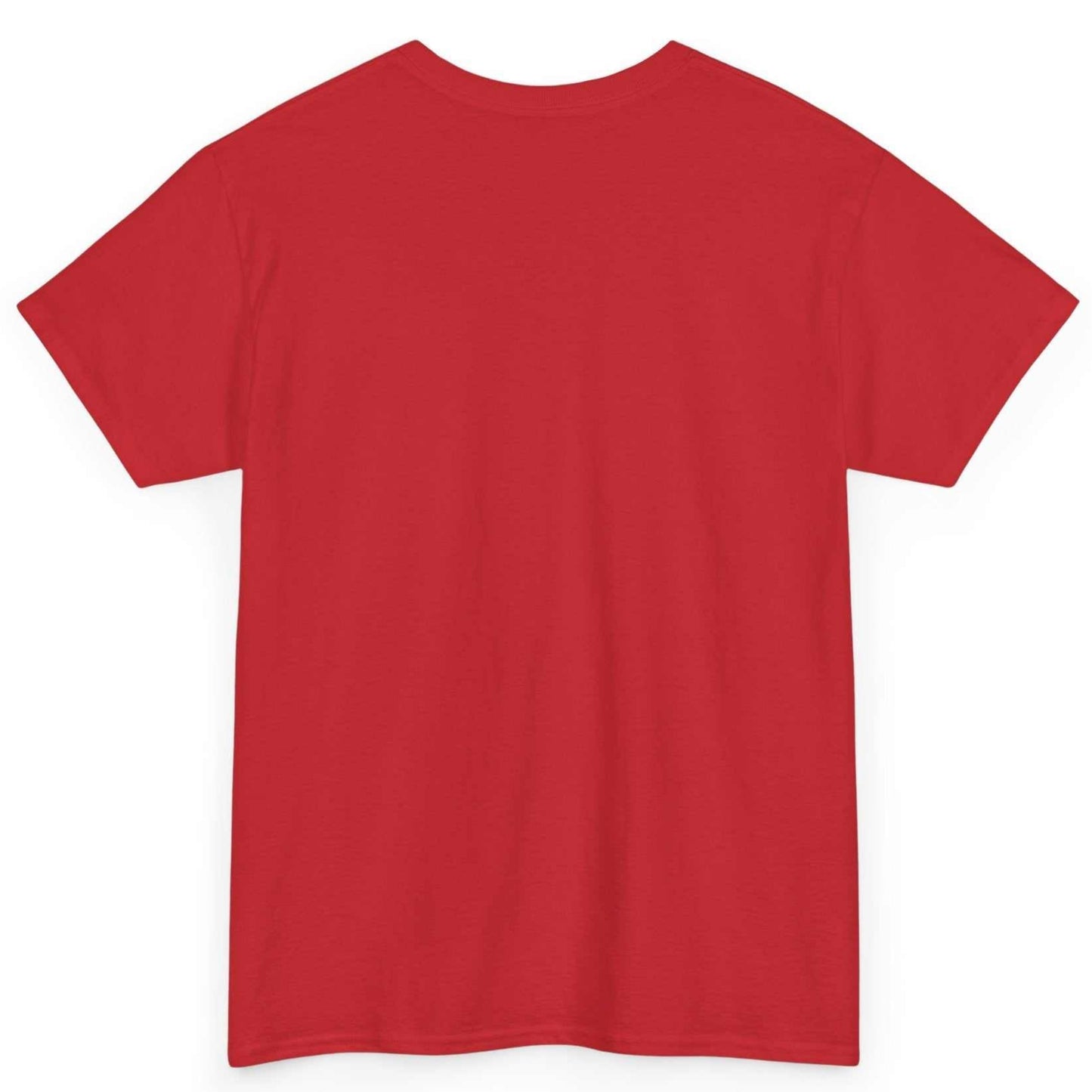 Back view of the red gamer graphic t-shirt