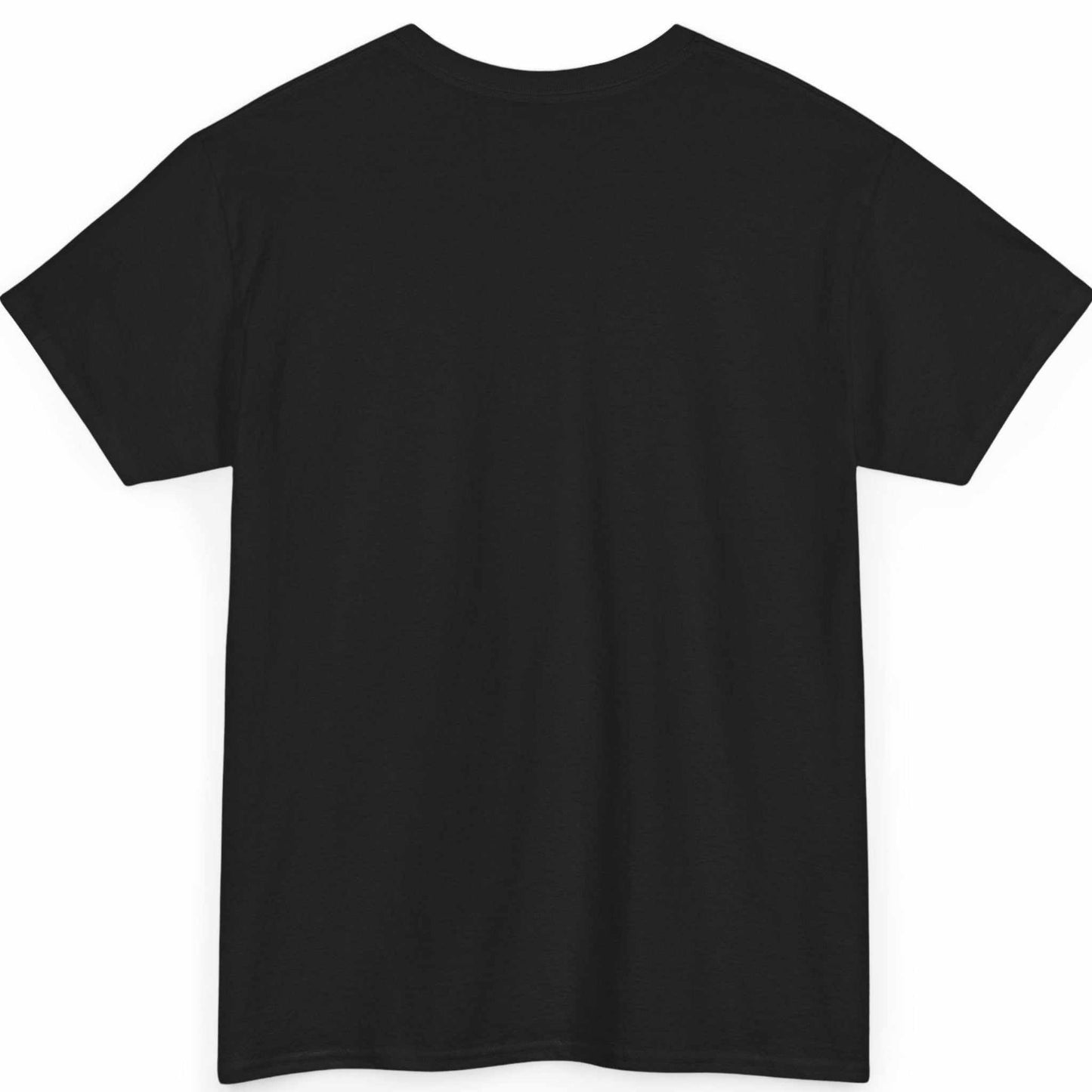 Back view of the black combat sports tee, showing the clean, unprinted back canvas.