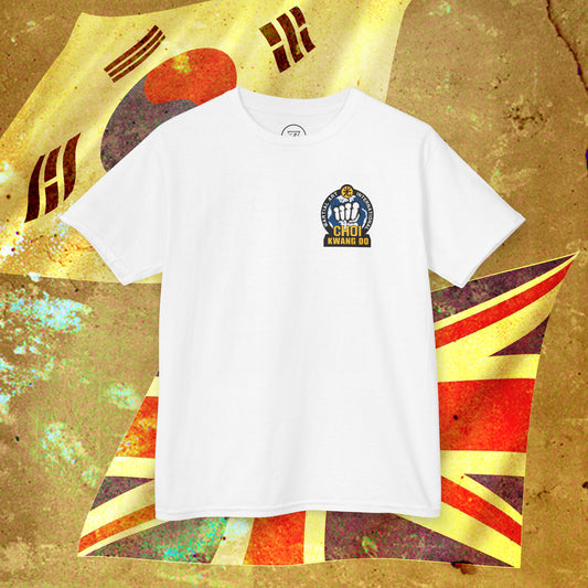 Choi-Kwang-Do white kids tee front view