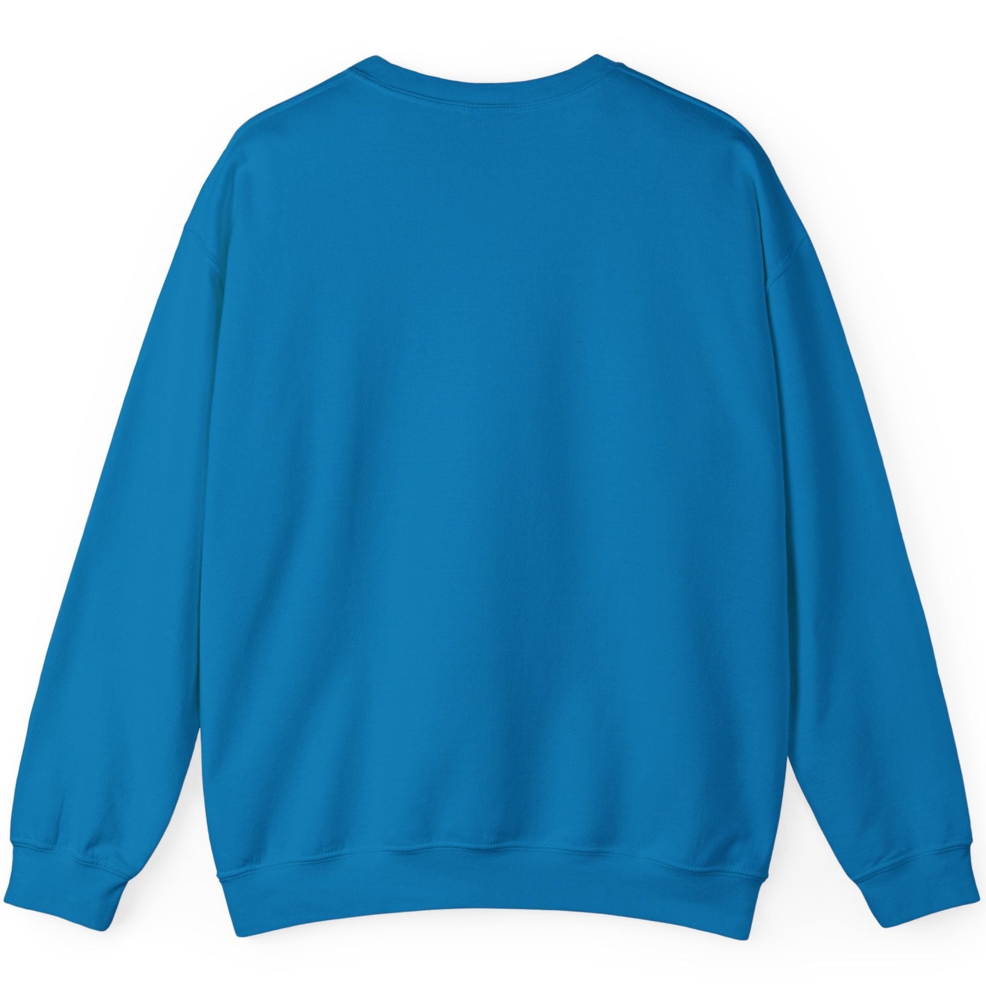 Back view of the tropical uwait flag sweatshirt