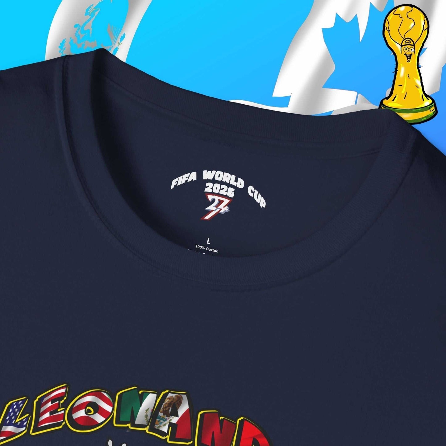 Macro view of the inner neck branding with the official 2026 World Cup text and the 24/7 signature trademark logo.